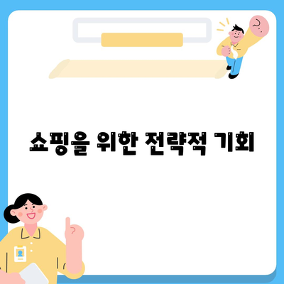 쇼핑을 위한 전략적 기회