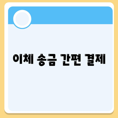 이체 송금 간편 결제