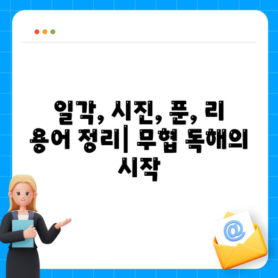 무협지의 시간 일수 거리 표현(일각, 시진, 푼, 리)