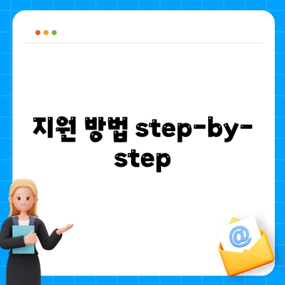 지원 방법 step-by-step