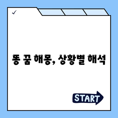 똥 꿈해몽