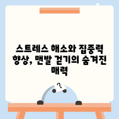 맨발 걷기 효능 총정리