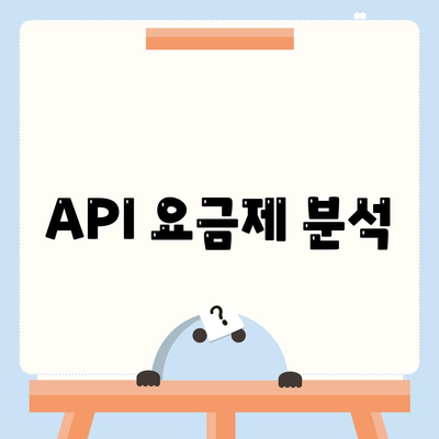 API 요금제 분석