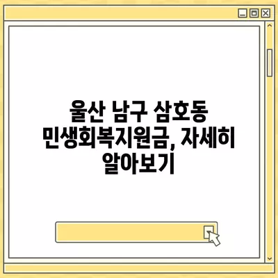 울산시 남구 삼호동 민생회복지원금 | 신청 | 신청방법 | 대상 | 지급일 | 사용처 | 전국민 | 이재명 | 2024