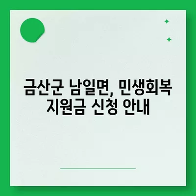 충청남도 금산군 남일면 민생회복지원금 | 신청 | 신청방법 | 대상 | 지급일 | 사용처 | 전국민 | 이재명 | 2024