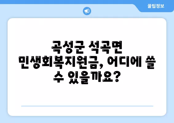 전라남도 곡성군 석곡면 민생회복지원금 | 신청 | 신청방법 | 대상 | 지급일 | 사용처 | 전국민 | 이재명 | 2024