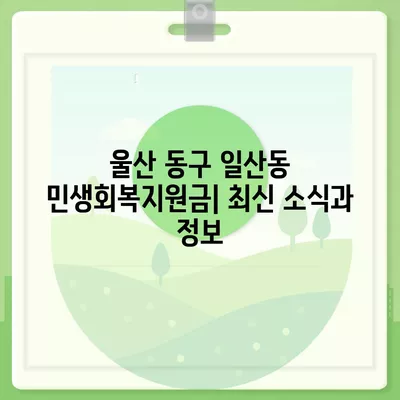 울산시 동구 일산동 민생회복지원금 | 신청 | 신청방법 | 대상 | 지급일 | 사용처 | 전국민 | 이재명 | 2024