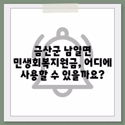 충청남도 금산군 남일면 민생회복지원금 | 신청 | 신청방법 | 대상 | 지급일 | 사용처 | 전국민 | 이재명 | 2024