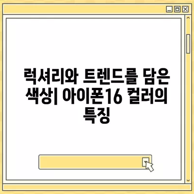 아이폰16의 새로운 색상 팔레트를 탐구