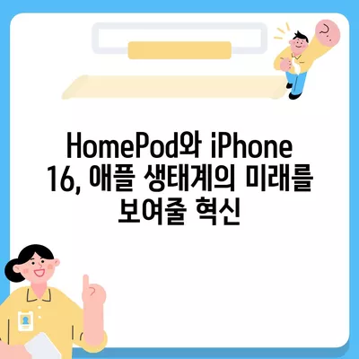 HomePod와 iPhone 16, 가을 공개 예상