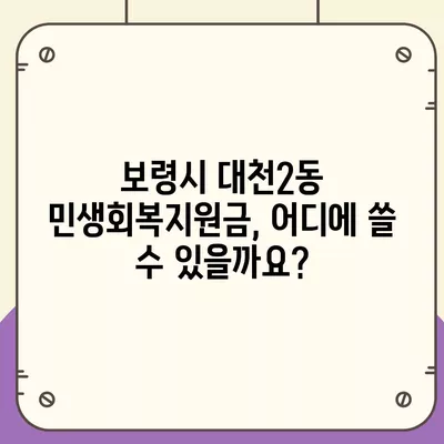 충청남도 보령시 대천2동 민생회복지원금 | 신청 | 신청방법 | 대상 | 지급일 | 사용처 | 전국민 | 이재명 | 2024