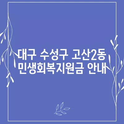 대구시 수성구 고산2동 민생회복지원금 | 신청 | 신청방법 | 대상 | 지급일 | 사용처 | 전국민 | 이재명 | 2024