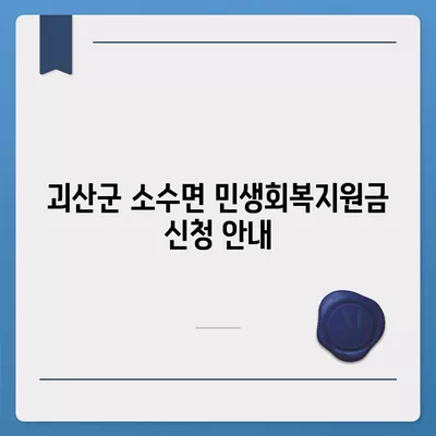 충청북도 괴산군 소수면 민생회복지원금 | 신청 | 신청방법 | 대상 | 지급일 | 사용처 | 전국민 | 이재명 | 2024