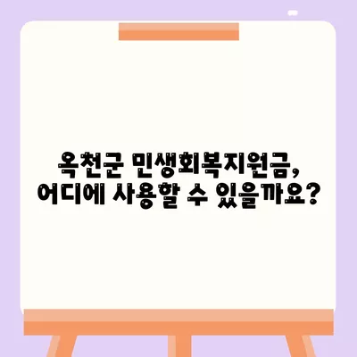 충청북도 옥천군 옥천읍 민생회복지원금 | 신청 | 신청방법 | 대상 | 지급일 | 사용처 | 전국민 | 이재명 | 2024