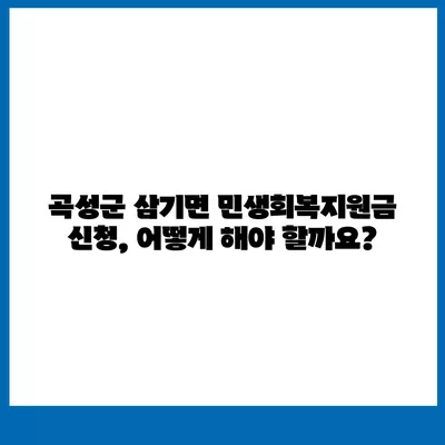 전라남도 곡성군 삼기면 민생회복지원금 | 신청 | 신청방법 | 대상 | 지급일 | 사용처 | 전국민 | 이재명 | 2024