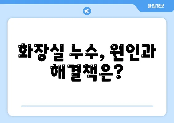 빌라 누수 책임은? 은평구 누수탐지, 셀프인테리어, 화장실 누수, 집매도 이사 후 윗층 누수 원인은?