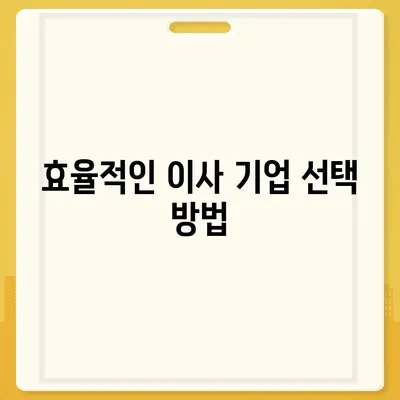 이사견적 비교 | 시간과 돈을 절약하는 꿀팁