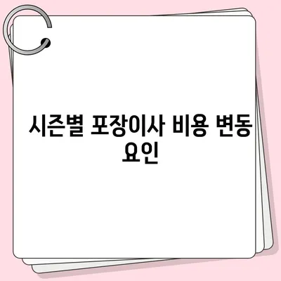 포장이사 비용 비교 가이드