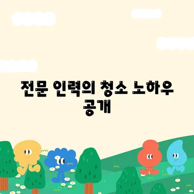 최고의 서비스를 제공하는 부산 이사 청소 업체