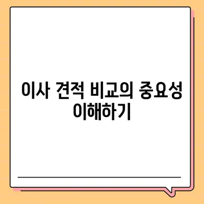 이사견적 비교 | 시간과 돈을 절약하는 꿀팁