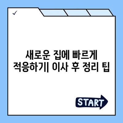 이사 준비를 손쉽게 하는 완벽 가이드