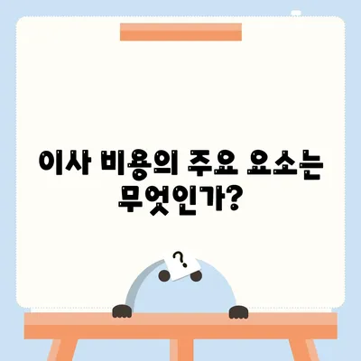 원룸 이사 비용 | 한 번에 견적 비교