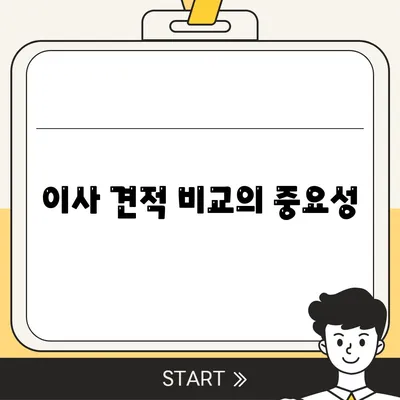 이사 견적 꿀팁! 최고의 업체 찾기