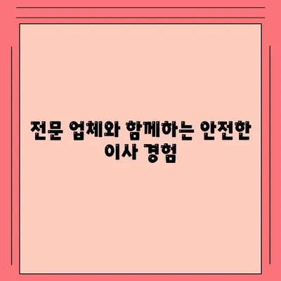 강동/잠실/송파 이사 전문 업체 소개