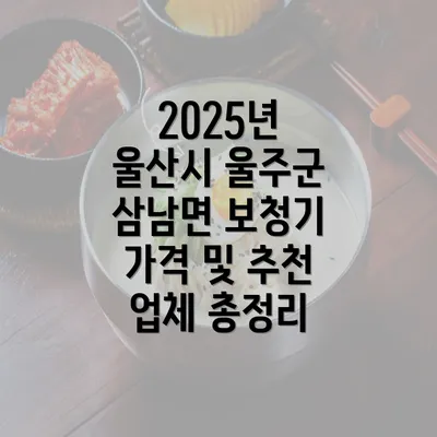 2025년 울산시 울주군 삼남면 보청기 가격 및 추천 업체 총정리