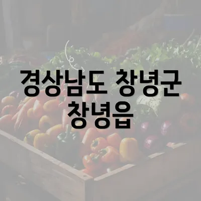 경상남도 창녕군 창녕읍