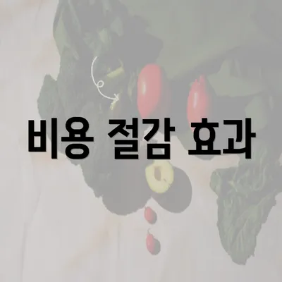 비용 절감 효과