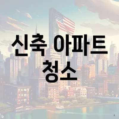 신축 아파트 청소