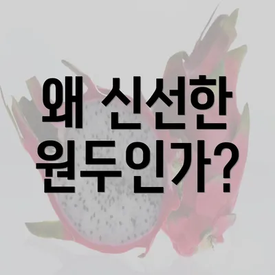 왜 신선한 원두인가?