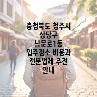 충청북도 청주시 상당구 남문로1동 입주청소의 중요성과 필요성