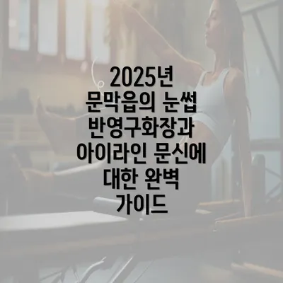 2025년 문막읍의 눈썹 반영구화장과 아이라인 문신에 대한 완벽 가이드