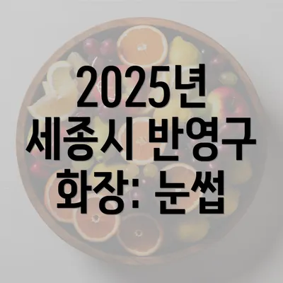 2025년 세종시 반영구 화장: 눈썹