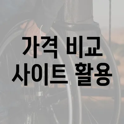 가격 비교 사이트 활용