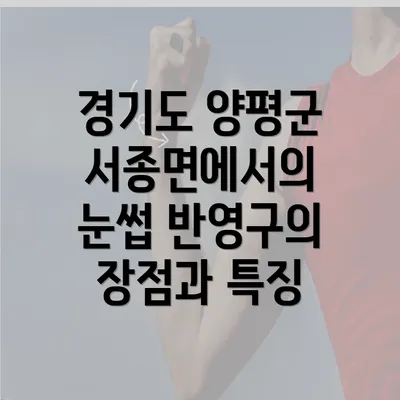 경기도 양평군 서종면에서의 눈썹 반영구의 장점과 특징