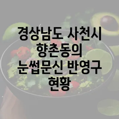 경상남도 사천시 향촌동의 눈썹문신 반영구 현황