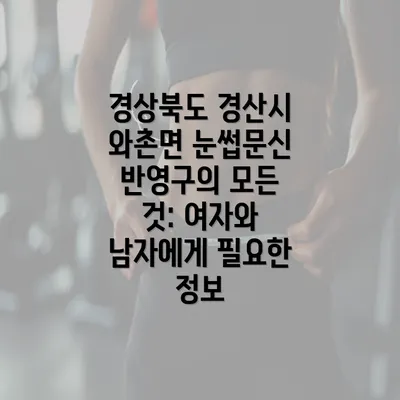 경상북도 경산시 와촌면 눈썹문신 반영구의 모든 것: 여자와 남자에게 필요한 정보