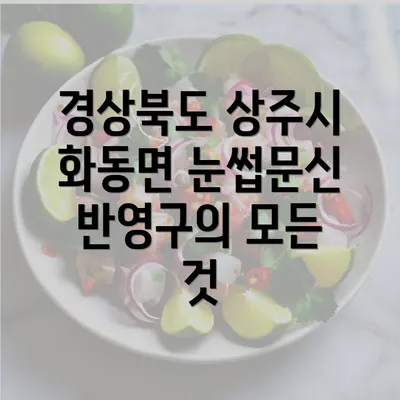 경상북도 상주시 화동면 눈썹문신 반영구의 모든 것