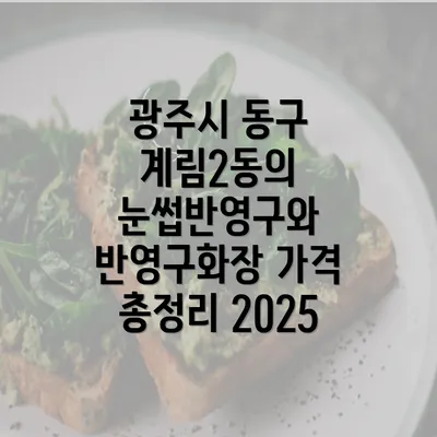 광주시 동구 계림2동의 눈썹반영구와 반영구화장 가격 총정리 2025