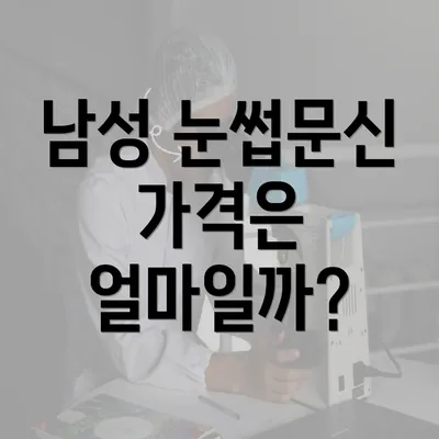 남성 눈썹문신 가격은 얼마일까?