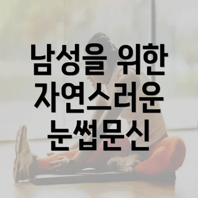 남성을 위한 자연스러운 눈썹문신