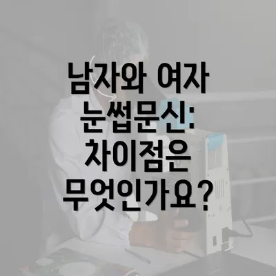 남자와 여자 눈썹문신: 차이점은 무엇인가요?