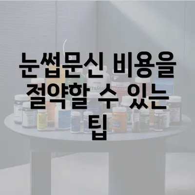 눈썹문신 비용을 절약할 수 있는 팁