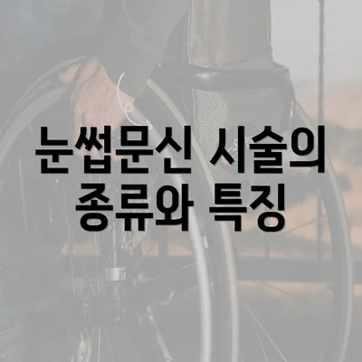 눈썹문신 시술의 종류와 특징