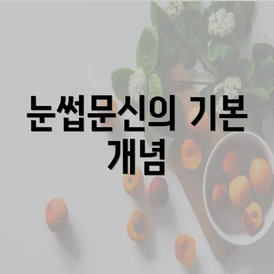 눈썹문신의 기본 개념