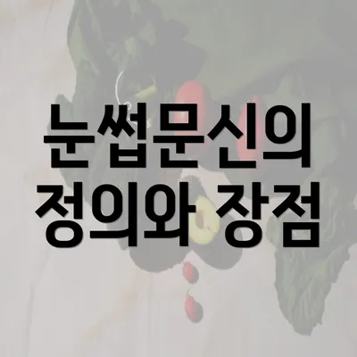 눈썹문신의 정의와 장점