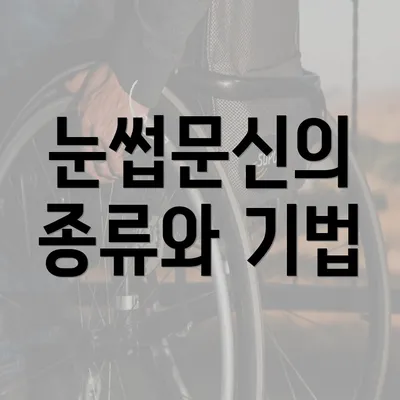 눈썹문신의 종류와 기법